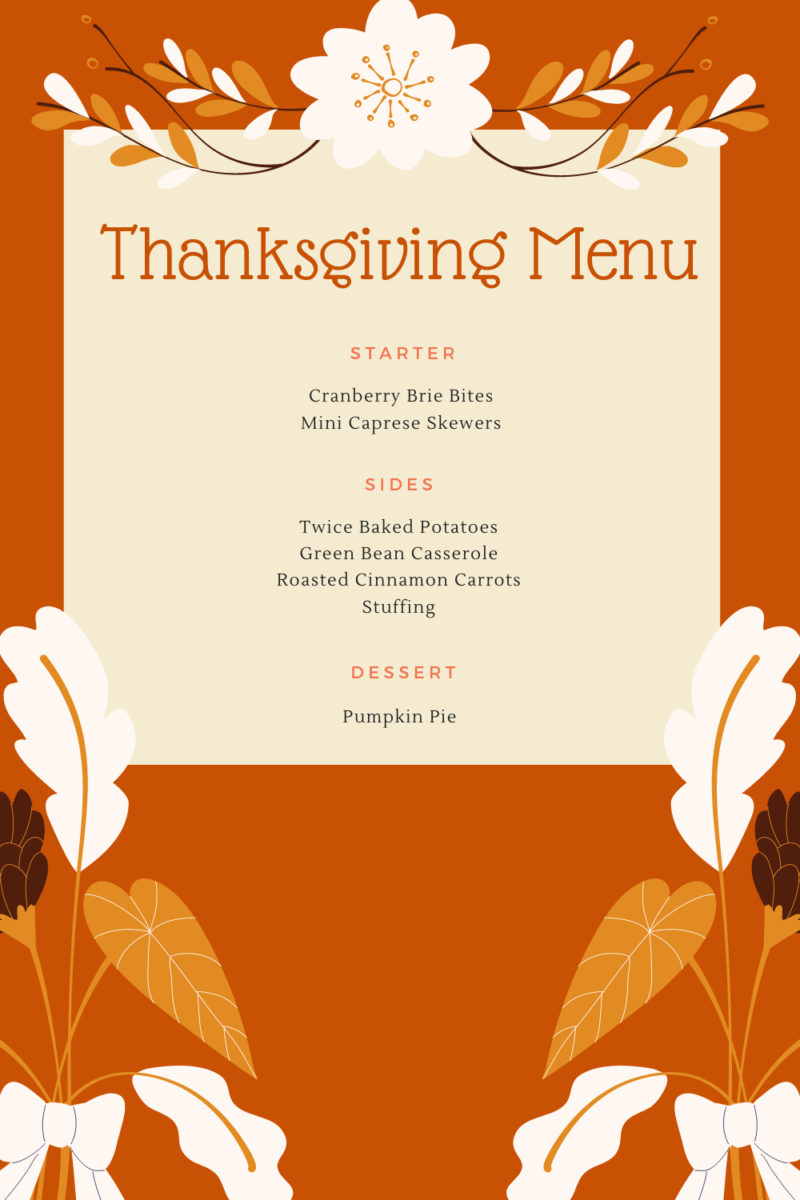 Thanksgiving Menu & Black Friday Deals