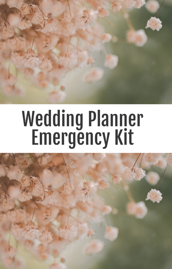 Wedding Planner Emergency Kit