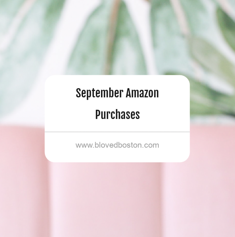 Amazon Purchases - September Edition