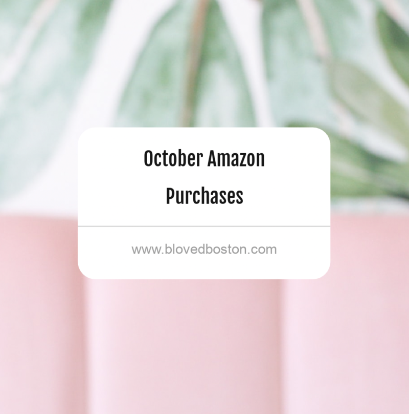 Amazon Purchases - October Edition