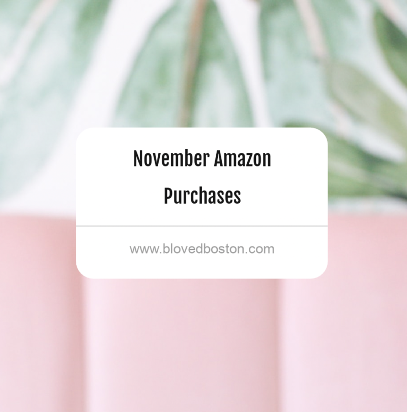 November Amazon Purchases